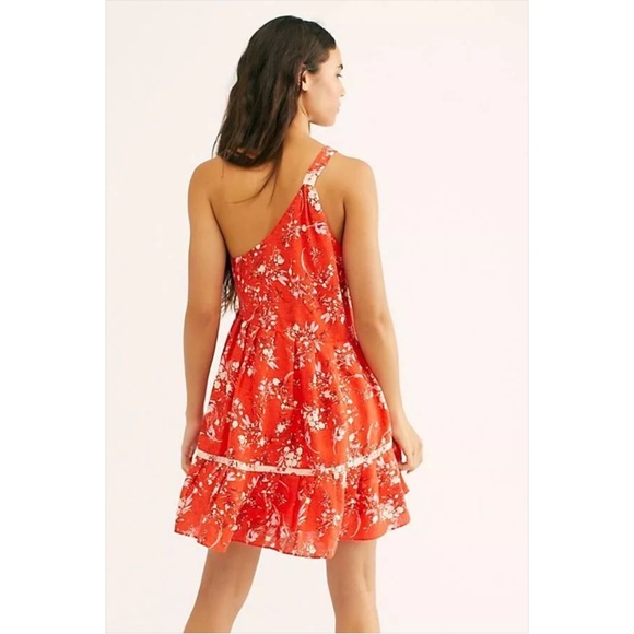 NWT Free People All Mine mini dress in red - Picture 3 of 16